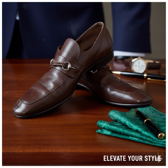 Gucci Other - Gucci Men's calf skin leather dress loafers